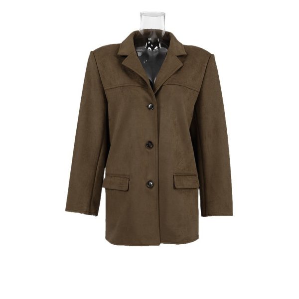 Retro Design Turn-down Collar Coat Fashion Women's Wear - Image 6