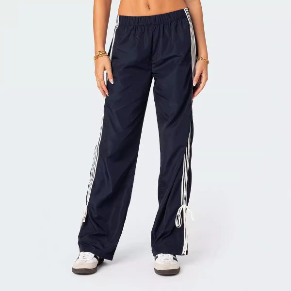 Casual Fashion All-matching Sports Four Bars Contrast Color Straight-leg Pants - Image 6