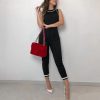 Round Neck Sleeveless Vest Contrast Color Jumpsuit - Image 3