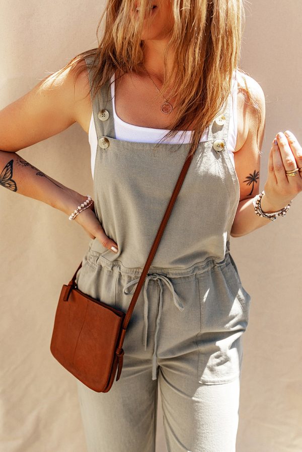 Solid Color Camisole Jumpsuit Loose Sleeveless - Image 8