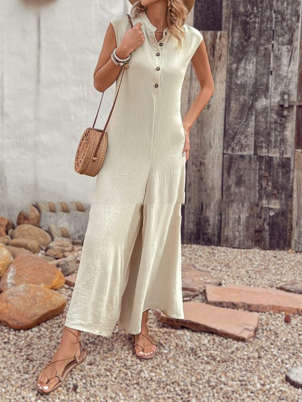 Women's Versatile Casual Solid Color Jumpsuit - Image 4
