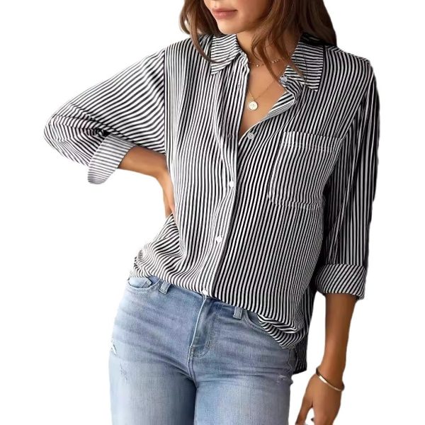 Women's Loose Casual Long Sleeves Shirt - Image 4