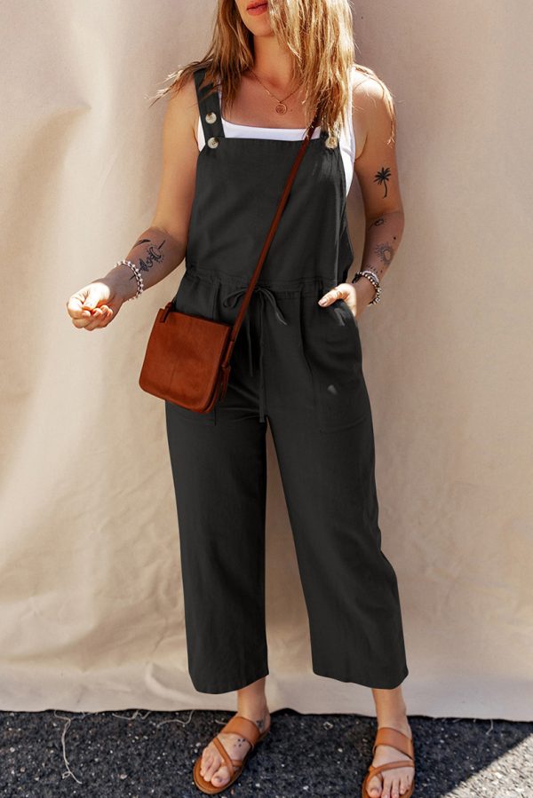 Solid Color Camisole Jumpsuit Loose Sleeveless - Image 9