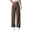 Autumn And Winter High Waist All-matching Wide Leg Leisure Suit Pants For Women - Image 5