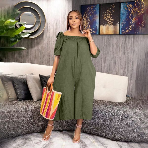 Summer Loose Casual Loose Cropped Jumpsuit - Image 3
