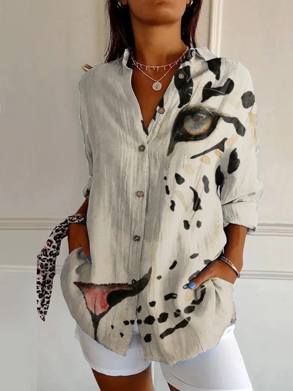 New Women's Summer Animal Pattern 3D Printed Shirt - Image 7