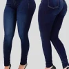 2025 Hot Sale Women's Stretch Jeans Fashion Slim Denim Pencil Pants Casual Skinny Trousers Female Clothing S-2XL Drop Shipping - Image 2