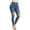 Jeans Con Faja Interna Levanta Cola Elastic Seamless Plus Size Skinny Pencil Pants Female Pocket Workout Running Leggings - Image 2