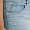Plus Size Rolled Denim Bermuda Shorts - Image 4
