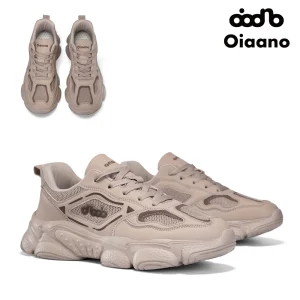 Oiaano Woman Sneakers Shoes Casual Men Leather Mesh Running Shoes Wide Toe Minimalist Unisex Casual Barefoot Jogging Walking
