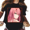 Anime Darling In The Franxx Zero Two Print T Shirt Men Women Fashion Casual Streetwear Short Sleeve Plus Size Unisex T Shirt - Image 5