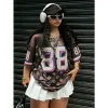 New Hot-selling Outdoor Sports Plus Size Women's Summer Letter Printing Round Neck Short Sleeve Casual Fashion Trend T-shirt - Image 2