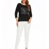 Womens plus size woven round neck shirt belongs to the category of womens clothing - Image 3