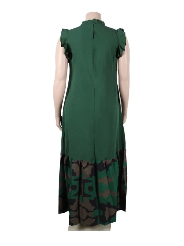 Wmstar Plus Size Dresses for Women Party Summer Clothes Patchwork Elegant Full Length Fashion Maxi Dress Wholesale Dropshipping - Image 5