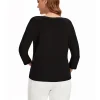 Womens plus size woven round neck shirt belongs to the category of womens clothing - Image 2