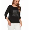 Womens plus size woven round neck shirt belongs to the category of womens clothing - Image 5