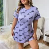 Summer Women's Halter Women's High Stretch Home Nightgowns Big Bust Girl's Dresses Plus Size Loose and Knee Skirt - Image 3