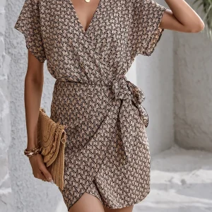 Cross border sexy V-neck waist up dress from Europe and America