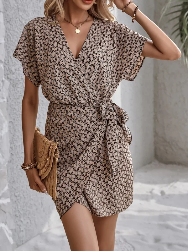 Cross border sexy V-neck waist up dress from Europe and America