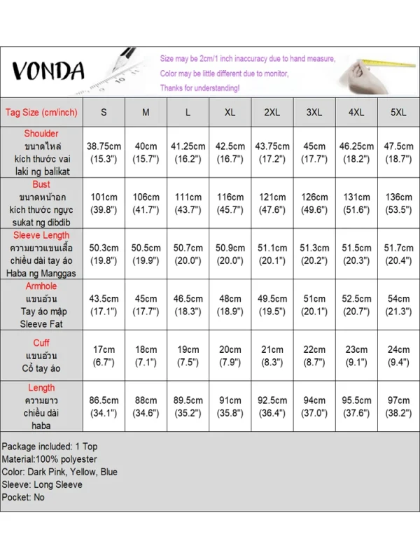Plus Size VONDA Women Mini Dress 2025 Elegant Stand Collar Layer Ruffled Sundress Casual Solid Color Robe Long Sleeve Vestidos - Image 6