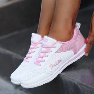 Women's Sneakers Comfortable Women's Shoes Fashion Women's Summer Sneakers Mesh Sneaker Woman Lace Up Tenis Designer Shoes