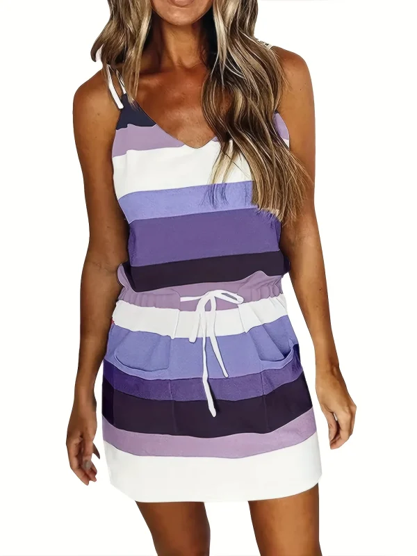 Sleeveless Dress for Women Clothing 2025 Summer Vacation Pullover Beach Sundress Female Korean Fashion Slim Sexy Short Dresse M - Image 3