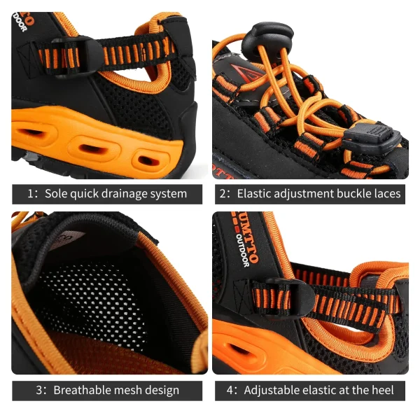 HUMTTO Summer Wading Hiking Shoes for Men Outdoor Man Sneakers Breathable Quick Drying Sports Trekking Beach Barefoot Mens Shoes - Image 5