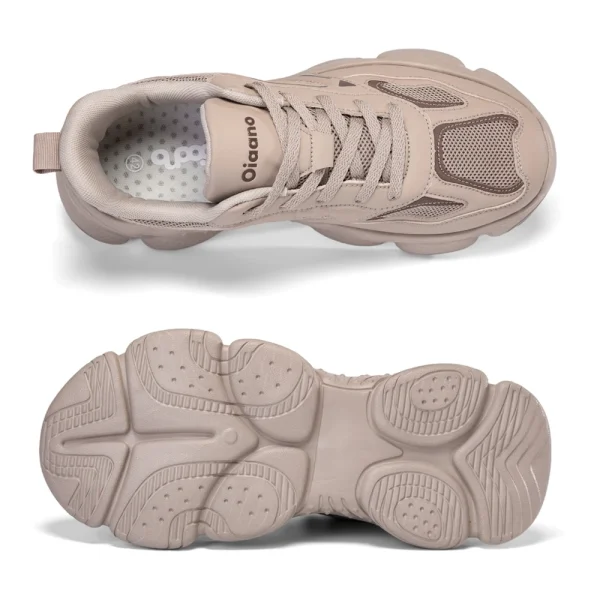 Oiaano Woman Sneakers Shoes Casual Men Leather Mesh Running Shoes Wide Toe Minimalist Unisex Casual Barefoot Jogging Walking - Image 5