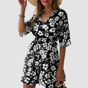 Womens Floral Print Shorts Rompers Summer Short Sleeves Boho Jumpsuits Wide Leg Body Suits Tops Dressy Casual Romper For Women