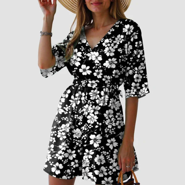 Womens Floral Print Shorts Rompers Summer Short Sleeves Boho Jumpsuits Wide Leg Body Suits Tops Dressy Casual Romper For Women