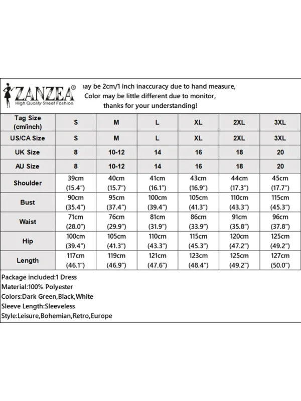 ZANZEA Elegant Women Midi Dresses Summer Sleeveless Party Sundress Stylish V Neck Holiday Work Vestidos Print A Line Dress 2025 - Image 6