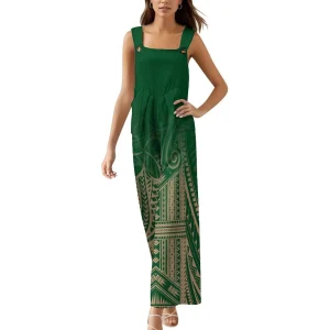 Island Style Hawaiian Floral Print Custom Outfit Women Jumpsuit Sexy Sling Jumpsuits Sexy Long Pant Strap Jumpsuit Lady Rompers