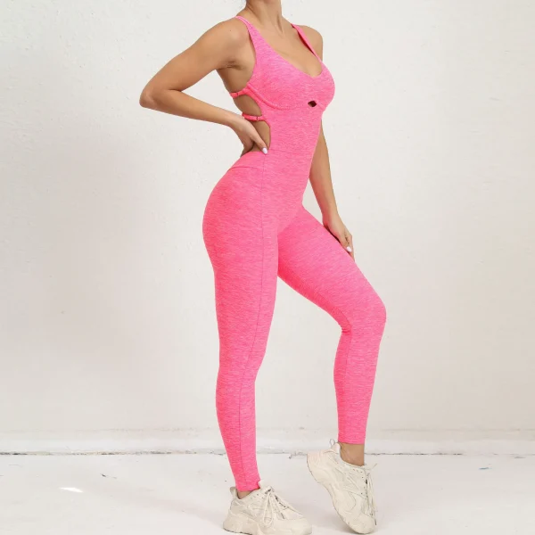 Yoga Jumpsuit Dancing One-piece Adjustable Sport Sexy Bodysuit Workout Clothes for Women Sportwear Women Suit Outfit Tracksuit - Image 4