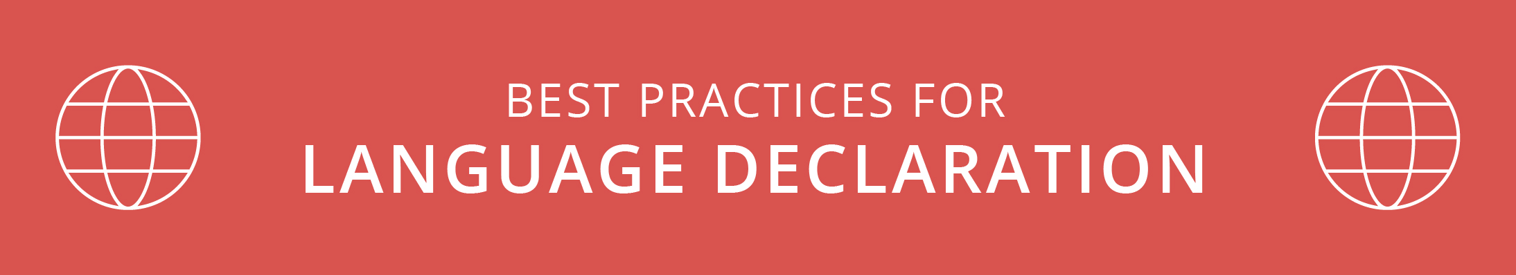 Best Practices for HTML Language Declaration