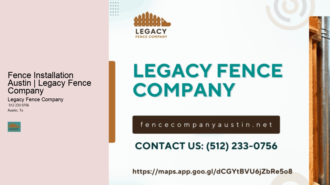 Fence Installation Austin | Legacy Fence Company