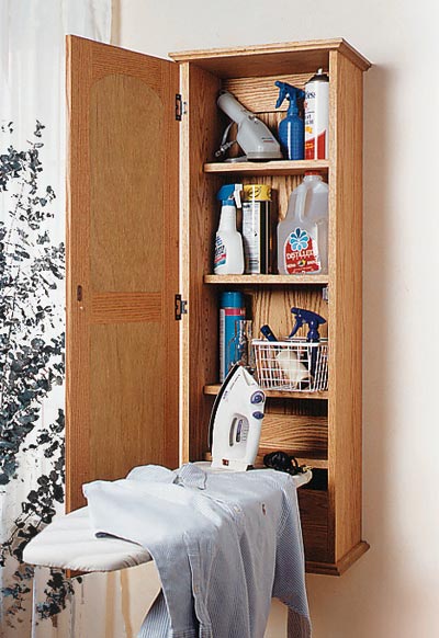 Ironing-Board Hideaway Woodworking Plan from WOOD Magazine