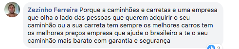 Depoimento do Caminhões e Carretas