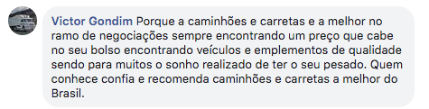 Depoimento do Caminhões e Carretas