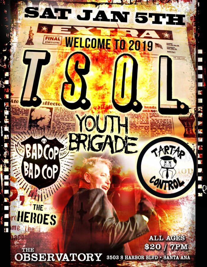 TSOL, Youth Brigade, Bad Cop Bad Cop Tartar Control