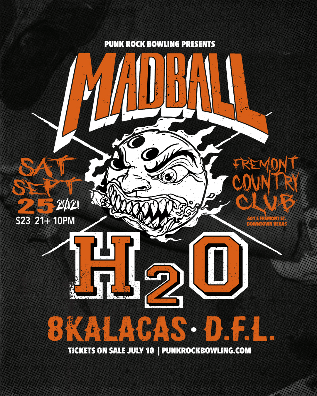 Madball, H2O, 8 Kalacas, DFL Punk Rock Bowling 2021 After Party
