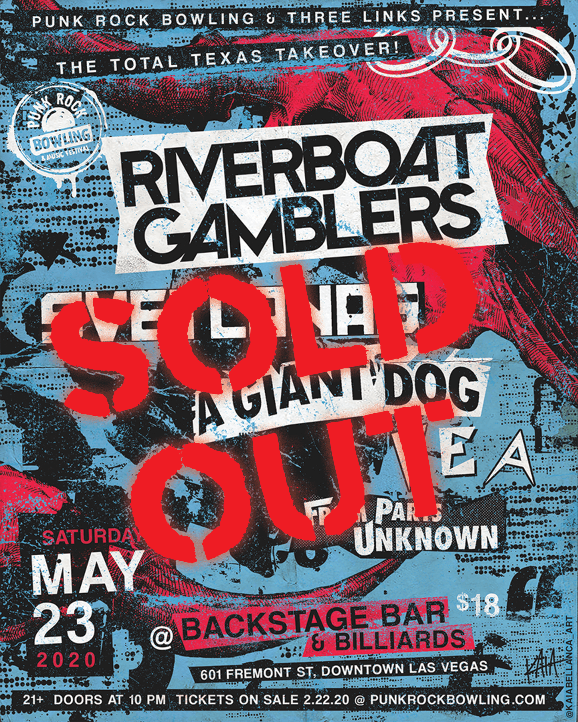 Riverboat Gamblers Svetlanas AGD Punk Rock Bowling 2020 SOLD OUT