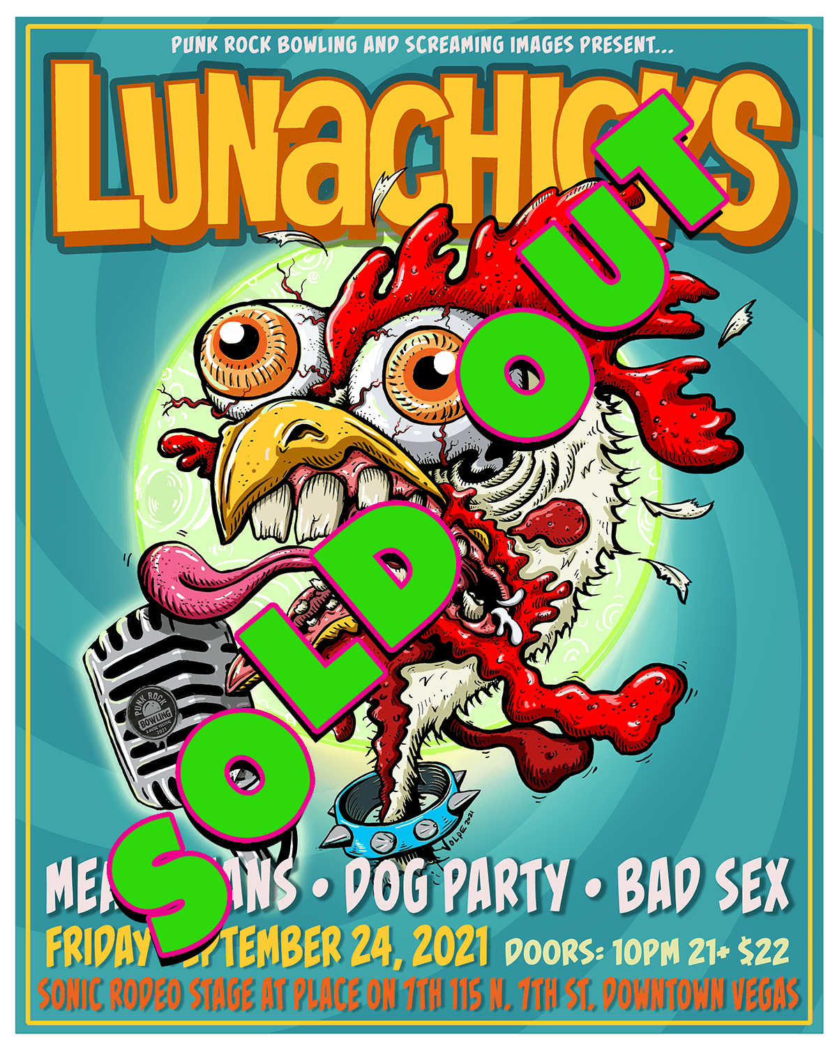 Lunachicks, Mean Jeans, Dog Party, Bad Sex Punk Rock Bowling 2021 Sold Out