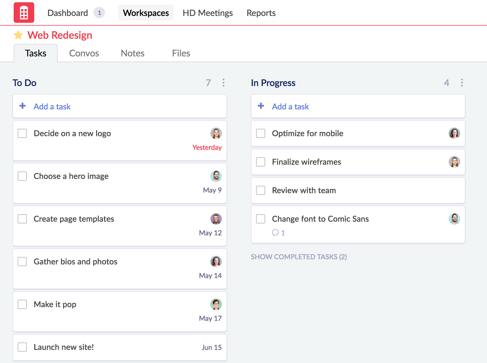 Task management software - Redbooth Task and Project Management: Product Tour