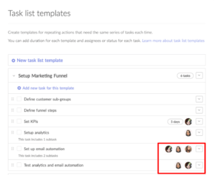 TaskListTemplatesMultiple1 | Redbooth