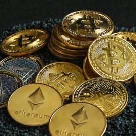 A pile of gold coins.