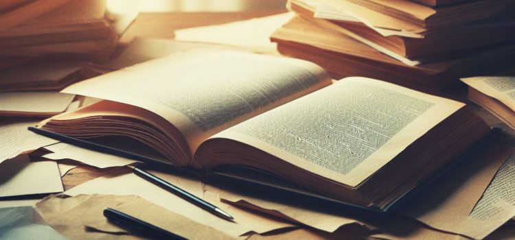 The Wolf of Wall Street by Jordan Belfort: Book Overview An open book on a messy table.