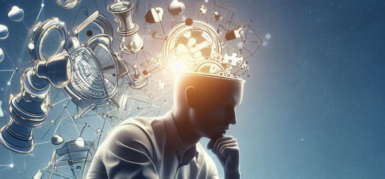 How to Make Your Own Philosophy in Life: Food for Thought Ideas coming out of a thinking man's head as he tries to make his own philosophy in life.