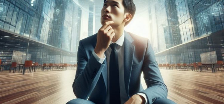 Why Asking Questions Is Important: 6 Reasons to Be Curious A man thinking and wondering in front of a city.