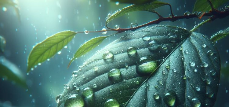 Why Forests Are Important to the Planet, Humans, & Biodiversity Close-up image of raindrops on a leaf.