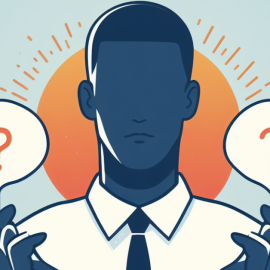 A man trying to make a decision